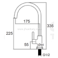 Water Mixer Tap For Kitchen Cold Only